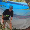 Birgir Gislason camping in Amazon jungle