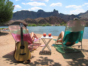 International travel tips - Enjoying your overseas travel two people in sun lounge chairs
