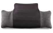 Lumbar cushion for back support when flying