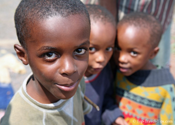 Young friends - Moshi Tanzania Three young boys in a orphanage in Moshi Tanzania