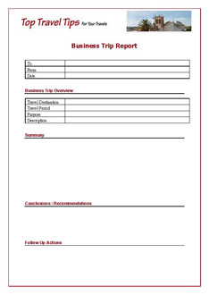 how to right a business report