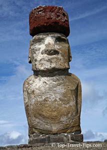 Single statue on Easter Islands