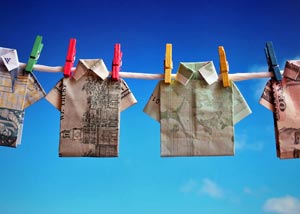 Tips to save money - Currency notes on a string Currency notes on a string