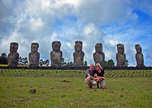 Moai statues on Easter Island