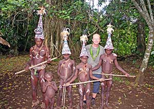 Traditional tribe costumes in Vanuatu